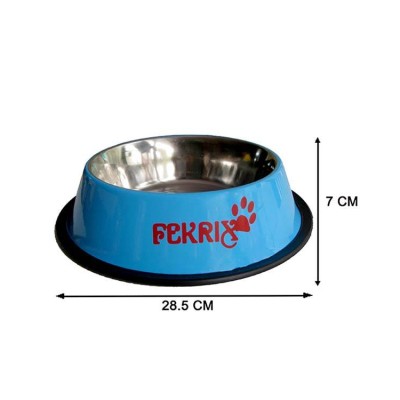 Fekrix Colored Print Dog Bowl Large 1750ml